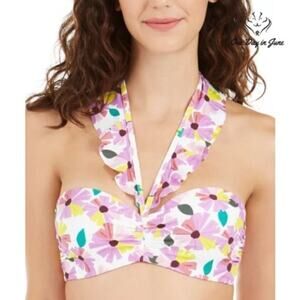Kate Spade Wallflower Printed Bikini Top Size XS
